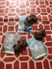 We happened to be in the UK for the 20th anniversary of Harry Potter so they were selling lots of cool paraphernalia, including these chocolate frogs. =DD